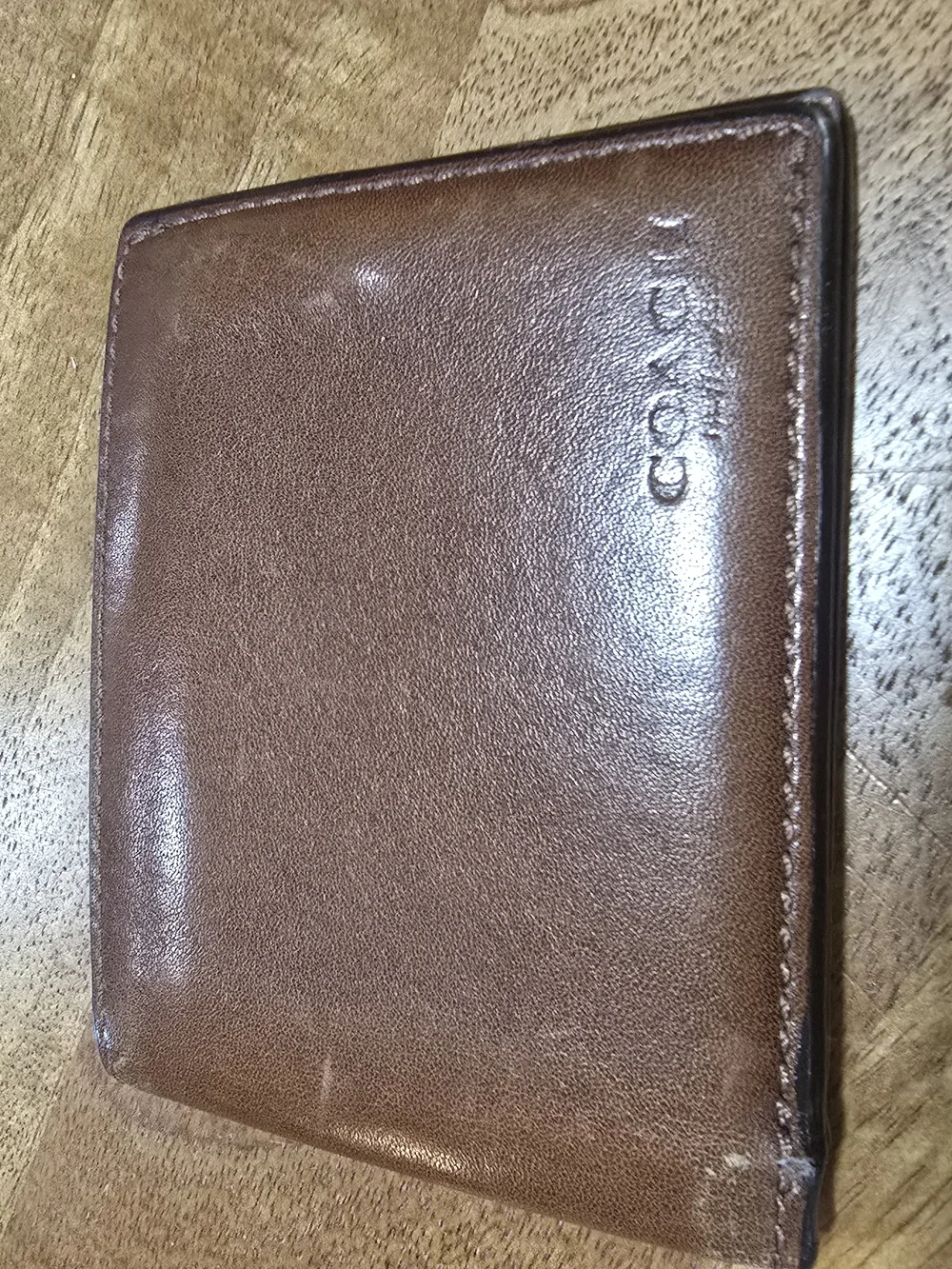Coach Brown Leather Men's Bifold Card & Key Wallet